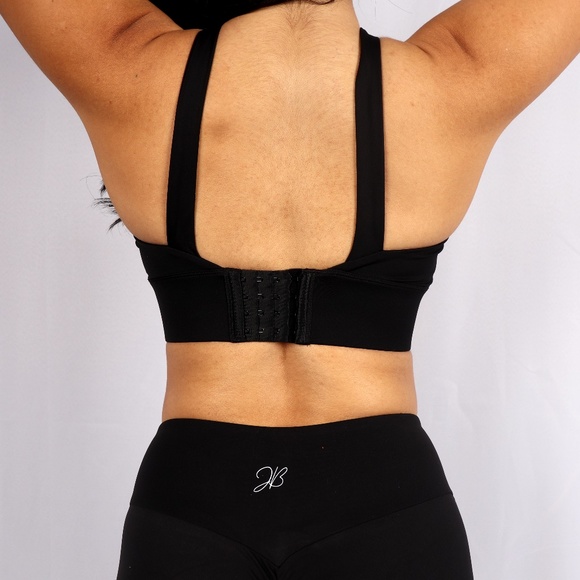 Black Cross Sports Bra - Picture 3 of 3